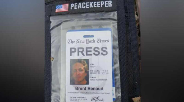 Press ID of New York Times obtained from slain journalist Brent Rand/Collected